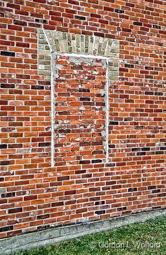 Brick Window_DSCF02666.jpg - Photographed at Merrickville, Ontario, Canada.